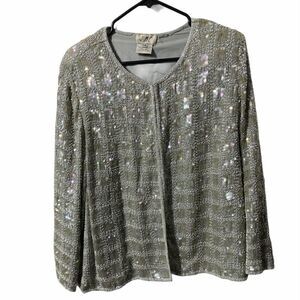 J.M.C Sequinned Cropped Blazer 